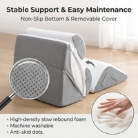 7-teiliges Multifunktionales Ergonomisches Orthopädisches Nacken-Fuß-Knie Dreieckiges Keilkissen Bett-Lesekissen Set