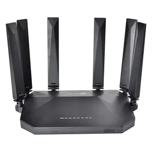 Wifi6 xpon onu Router 4ge + 1tel băng tần kép 2.4G & 5G 2100Mbps Tiếng Anh GPON ONT Wifi 6 onu với 7dB ăng ten