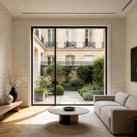 Mur-rideau en aluminium à profil étroit pour bâtiment commercial, fenêtre à double vitrage à visibilité réduite pour projet de bâtiment de grande hauteur