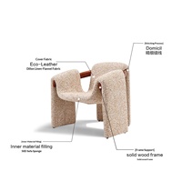 Fauteuil individuel vintage en bois massif, style médiéval, avec accoudoirs, en lin et tissu, pour salon, idéal pour la détente