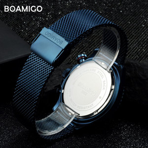 <span class=keywords><strong>Reloj</strong></span> de Pulsera <span class=keywords><strong>BOAMIGO</strong></span> de Primera Marca 2112 para Hombre, <span class=keywords><strong>Reloj</strong></span> de Cuarzo Deportivo y Elegante para Negocios, con Correa de Malla de Acero Inoxidable, <span class=keywords><strong>Reloj</strong></span> Masculino - Product Image 6