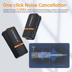 Comica vimo Q không dây Lavalier Microphone hệ thống với 4 máy phát và 1 máy thu, 4 âm thanh theo dõi đầu ra cá nhân, tiếng ồn - Product Image 4