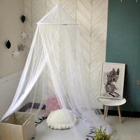 Moustiquaire de lit d'étudiant simple et estivale, type dôme rond, rideau suspendu, style princesse, anti-moustiques, vente en gros