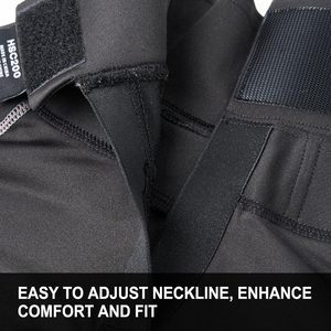 Maillot de compression de hockey Ealer à manches longues en Spandex avec protection du cou pour homme – Vêtement de hockey sur glace uni pour adulte - Product Image 6