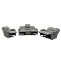 Ensemble de canapés inclinables manuels en tissu moderne Geeksofa 3 2 1 pour salon