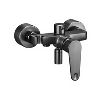 Vente directe usine – Ensemble de douche de luxe en cuivre électroplaqué pour salle de bain, design compact pressurisé, douchette à main