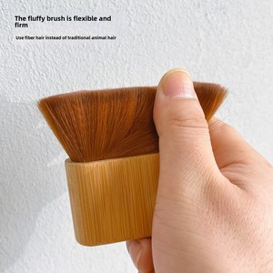 Brosse à poussière pour nail art en gros avec manche en bambou, tête de brosse souple et moelleuse en acrylique pour le nettoyage et le retrait des ongles - Product Image 5
