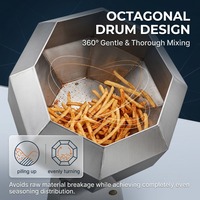 Mélangeur Rotatif Octogonal pour Assaisonnements de Chips de Pommes de Terre – Machine à Mélanger les Épices, le Sel et le Sucre pour Snacks – Offre Spéciale