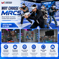 Machine de jeu de tir VR, jeu de réalité mixte, jeux de tir interactifs en intérieur, jeux virtuels pour salle de jeux, utilisation en arcade et pour le sport