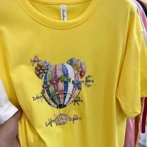 <span class=keywords><strong>Camisetas</strong></span> de <span class=keywords><strong>Mujer</strong></span> de Manga Corta, Modelo FYK029, de Buena Calidad, Holgadas, con Estampado Gráfico, <span class=keywords><strong>Tallas</strong></span> <span class=keywords><strong>Grandes</strong></span>, Precio: 2.15 Dólares - Product Image 5