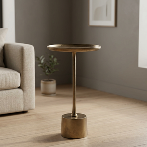 Decor Must Have Modern <b>Side</b> <b>Table</b> With <b>Round</b> Top And Decorative Base For Living Room Furniture - Product Image 5