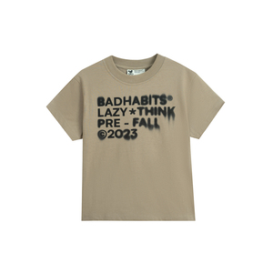 T-shirt Bad and Lazy Baby Tee en coton premium, coupe ajustée pour femme, col rond, manches courtes - Product Image 3