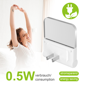 Mini <b>Plug</b> in LED Night <b>Light</b> with Automatic <b>Light</b> Sensor 2700K Warm White US <b>Plug</b> 0.5W Energy Saving Kids Night Lamp Wholesale - Product Image 3