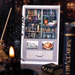 Enchantment kệ sách loạt đọc cảnh quan cuốn sổ tay trang trí 1 cuộn băng Vòng dán tường Pet nước kích hoạt mặt nạ Băng - Product Image 1