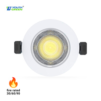 Downlight LED encastré AC220-240V 5W 3CCT 100lm/W 3000K 4000K 6000K sélectionnable, spot LED encastré IP20
