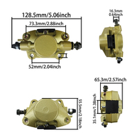 LINGQI RACING Étriers de frein à disque hydraulique Pompe inférieure pour ATV UTV Kid Mini Quad Moto 4 ATV Quad Buggy Pièces détachées