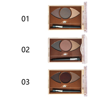 Nouvelle conception, 3 teintes, maquillage pour sourcils, imperméable, 24h, poudre à sourcils naturelle, en stock