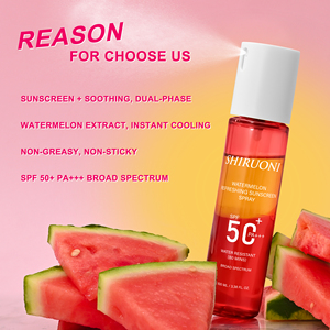 <span class=keywords><strong>Protector</strong></span> <span class=keywords><strong>Solar</strong></span> en Spray Refrescante de Sandía con SPF 50, Previene <span class=keywords><strong>el</strong></span> <span class=keywords><strong>Bronceado</strong></span> y Enfría la Piel al Instante, Marca Privada OEM - Product Image 3