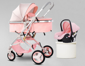 Passeggino 3 in 1 High Landscape Pieghevole con Navicella e Seggiolino <span class=keywords><strong>Auto</strong></span> <span class=keywords><strong>per</strong></span> <span class=keywords><strong>Neonati</strong></span> - Product Image 6