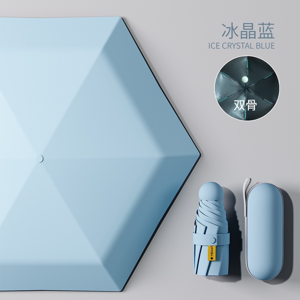 6x2 กระดูก น้ำแข็งสีฟ้าคริสตัลสีฟ้า-5 เท่า-กาวดำคู่