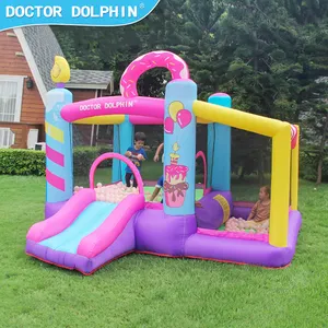 Top Popular Product Pink Sweet Cake Outdoor Moonwalk Kid Jumping Inflatable Bouncer Bounce House For Kids