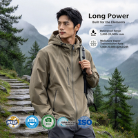 Veste de protection imperméable pour homme, respirante 20000 mm, certifiée BSCI, logo personnalisé OEM