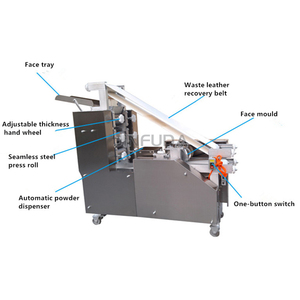 Lavash Sheeter Make y Automática Comercial Libanés Israelí Pita Pan Congelado Gas Corteza Burrito Wrap Machine - Product Image 3