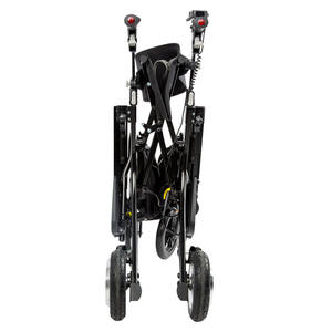 שיקום מתקפל 4 גלגל קל משקל חשמלי Rollator עבור קשישים ונכים אנשים כיסא גלגלים ווקר עם מושב - Product Image 6