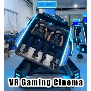 آلة محاكاة طيران تساعية الأبعاد 360 VR شخصين VR/AR/MR معدات الألعاب النظام التجاري للعملات المعدنية وبطاقات الائتمان أجهزة الدفع بالبطاقات آلة ألعاب VR