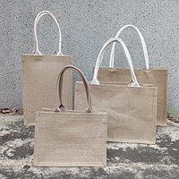 Sac à bandoulière en lin personnalisé 2026, protection de l'environnement, sac simple - tissage uni, sac en jute BIO