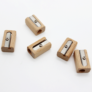 Sacapuntas de Madera de 2 Orificios, Sacapuntas de Diferentes Tamaños para <span class=keywords><strong>Lápices</strong></span> y Oficina con Logotipo Personalizado - Product Image 2