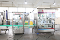 Machine de remplissage et de bouchage automatique pour bouteilles en plastique HDPE fluoré de 20 L, destinées aux pesticides, barils, produits chimiques, solvants organiques linéaires