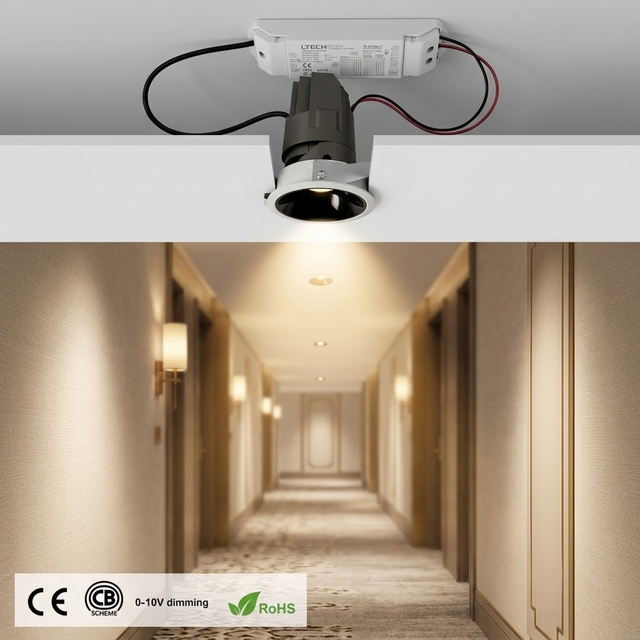 IP54 LED COB Downlight Adjustable Recessed Spotlight Anti Glare Indoor Waterproof Ceiling Light 6W 8W 10W 12W