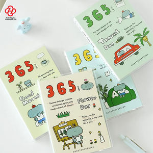 หนังสือแผน365วันการ์ตูนมาการองน่ารักไดอารี่ช้างเบื้องต้นพร้อมหน้าสีด้านในสำหรับเด็ก - Product Image 1