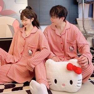 Pijamas de Invierno de Alta Calidad para Mujer, Talla Grande, Cárdigan con Cuello Alto, Conjunto de Pijama con Estampado de Dibujos Animados para Parejas - Product Image 4