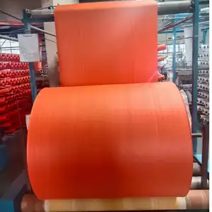 الصين تصنيع حقيبة منسوجة من البولي بروبيلين أنبوبي النسيج العذراء جديد المواد الأبيض حقيبة من القماش لفات