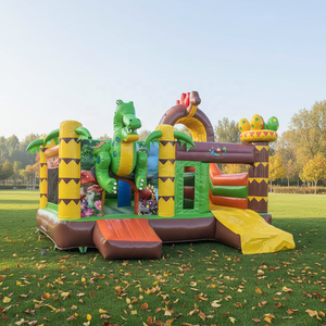 Castillo Inflable Beleqi con Tobogán, Combinación para <span class=keywords><strong>Alquiler</strong></span> Comercial, Cama Elástica para Fiestas Infantiles, con Soplador, PVC, 4m*7m - Product Image 6