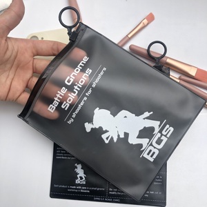 Funda de teléfono móvil de lujo mate, logotipo impreso esmerilado con cierre de cremallera, embalaje al por menor, bolsas de paquete recicladas - Product Image 6