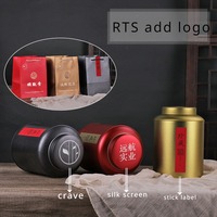 Vente en Gros Boîte à Thé Métallique Vintage Ronde Carrée Grande pour Bonbons, Café, Biscuits - Récipient Noir en Fer Blanc pour Aliments