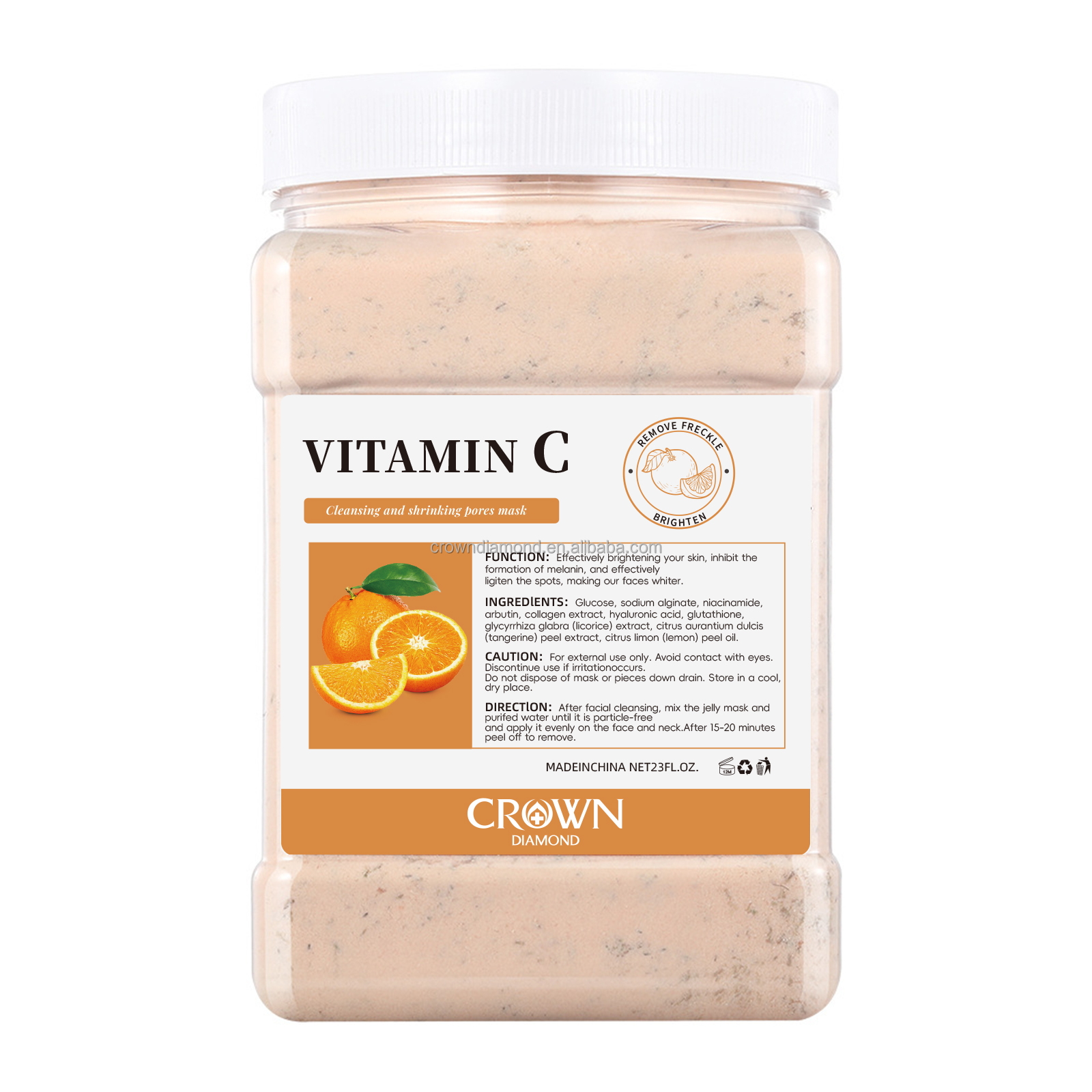 Maschera di gelatina di vitamina C