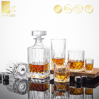 Verres à shot en verre taillé diamant 40 ml (1,35 oz) avec base lourde, style vintage, pour whisky, tequila, vodka, spiritueux, dégustation, pour bar et fête