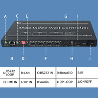 Procesador de Video Wall Industrial 2X3, 1 Entrada DP/4 HDMI, 6 Salidas HDMI+1 DP, Compatible con Configuración en Cascada para Video Walls a Gran Escala