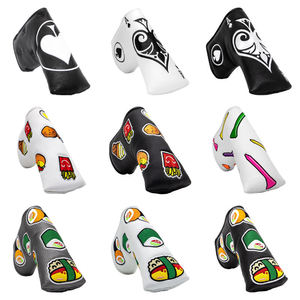 Factory Price Synthetic Premium Leather Golf <b>Headcovers</b> Embroidered Printing Logo Magnetic Closure Golf Blade <b>Putter</b> Cover - Product Image 3