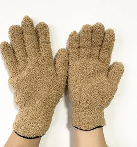 Gants de dépoussiérage en microfibre MIG4U, gants de nettoyage réutilisables <span class=keywords><strong>pour</strong></span> stores, fenêtres, volets, meubles, voitures, gris, épaisseur moyenne, 2 paires S/M - Product Image 6