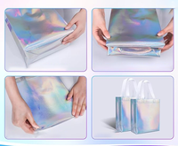 Sacs cadeaux brillants irisés en non-tissé pour anniversaires, mariages, Pâques, fêtes et autres occasions