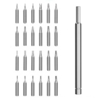 Kit d'outils de réparation de précision 24-en-1 en plastique ABS avec tournevis Torx magnétiques pour ordinateurs portables, PC et téléphones