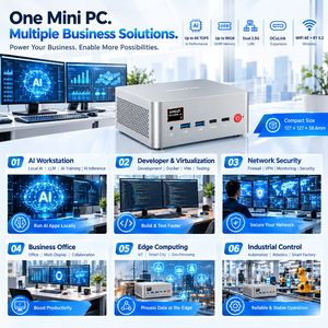 Mini PC <span class=keywords><strong>AMD</strong></span> <span class=keywords><strong>Ryzen</strong></span> AI <span class=keywords><strong>7</strong></span> 350 jusqu'à 66 TOPS, 96 Go DDR5, Radeon 860M, Mini-ordinateur de calcul IA OCuLink pour l'IA au bord - Product Image 6