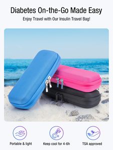 Estuche de Viaje para Insulina, Estuche de Viaje para Diabéticos de EVA con 2 Paquetes de Gel Refrigerante para Plumas de Insulina y Suministros para Diabéticos - Product Image 2