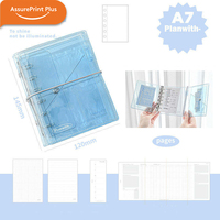 Mini carnet holographique laser en PVC, couverture souple imperméable, fermeture à pression, rechargeable, pour le bureau et le travail, personnalisable