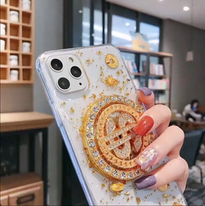 Funda para teléfono móvil Dollar giratoria adecuada para <span class=keywords><strong>iPhone</strong></span> 14/13/12/11 Pro Max gotas pegamento hoja de oro <span class=keywords><strong>Xr</strong></span> XS Max funda para teléfono - Product Image 4